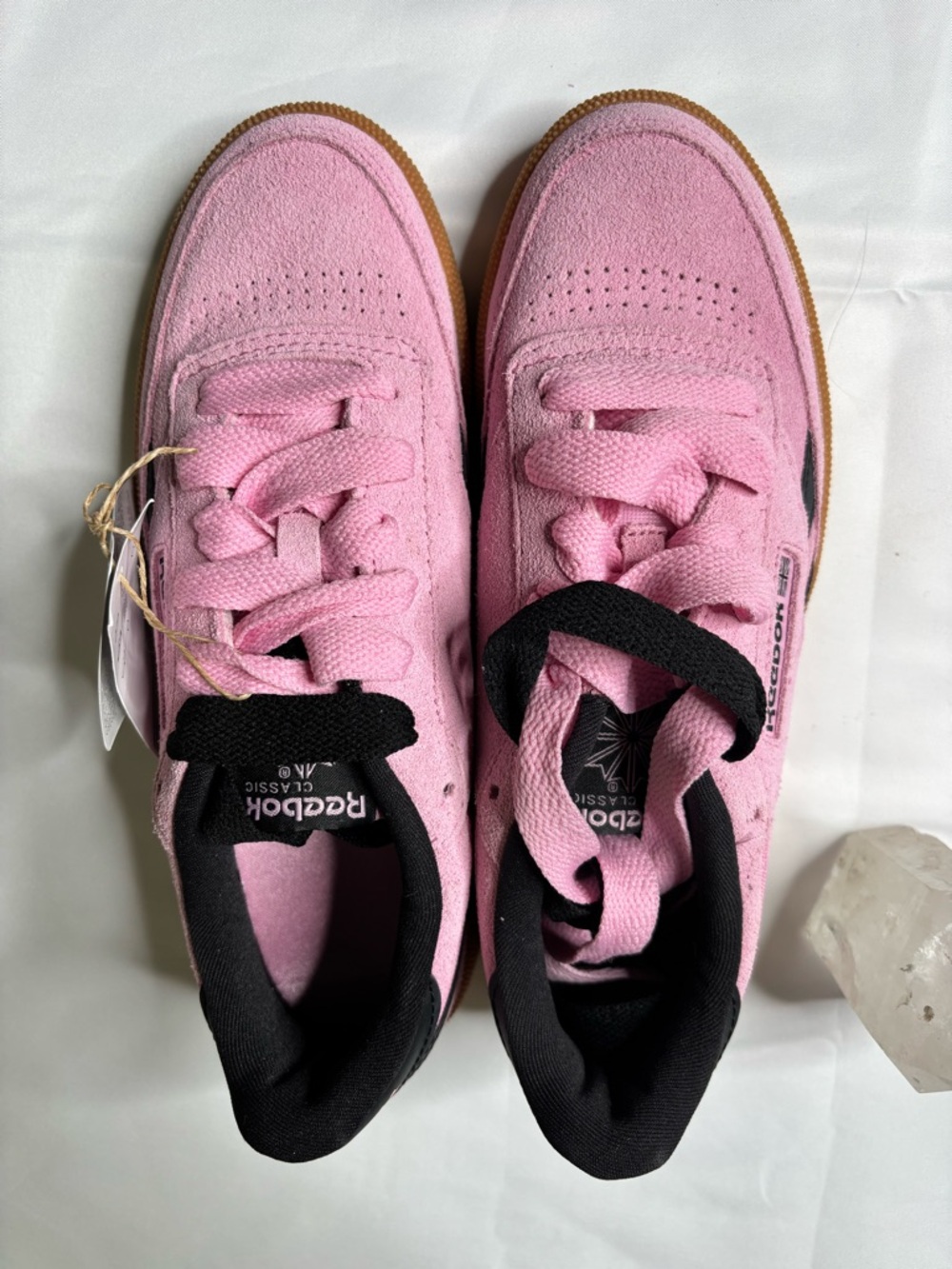 Reebok Pink Club C Revenge Kids size 5/ Woman’s size 7 Sneakers | NWT - Picture 6 of 16